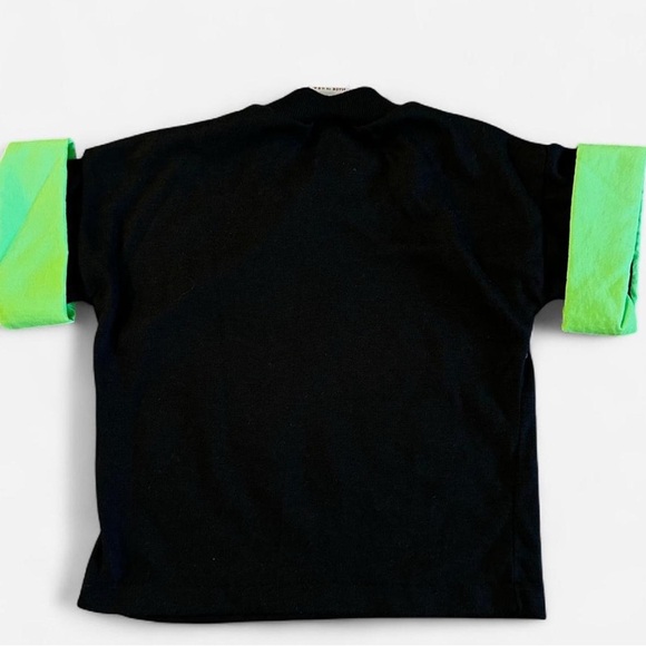 Baby Vintage Shark Bait Graphic Tee with Neon Sleeves 18 months - Picture 5 of 5